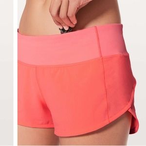 Lululemon | Speed Up 2.5" Short Sunny Coral